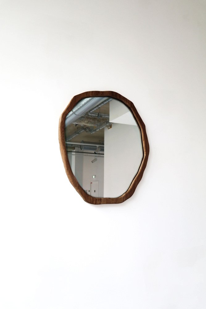 Medium Light Varnish Ondulation Mirror by Alice Lahana Studio