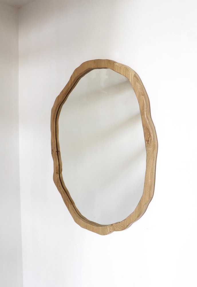 Medium Light Varnish Ondulation Mirror by Alice Lahana Studio