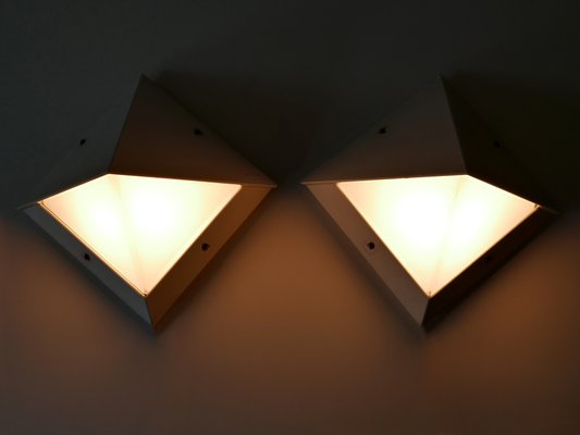 Medium Outdoor Wall Lamps from Bega, Germany, 1980s, Set of 2-WPT-1087986