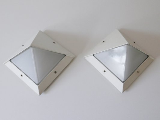 Medium Outdoor Wall Lamps from Bega, Germany, 1980s, Set of 2-WPT-1087986