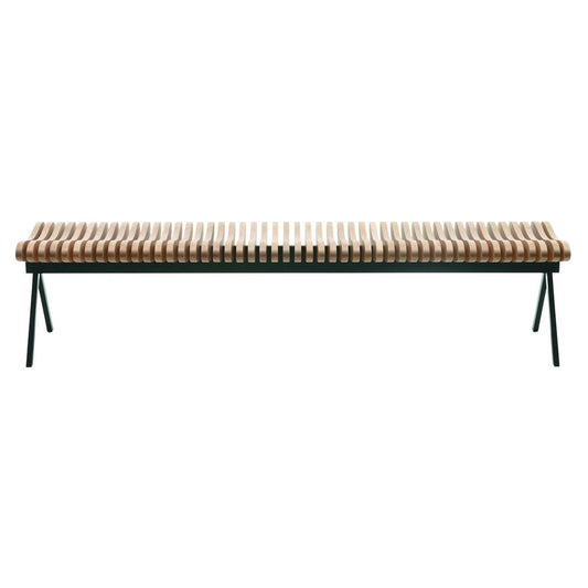 Medium Perlude Oak Bench by Caroline Voet