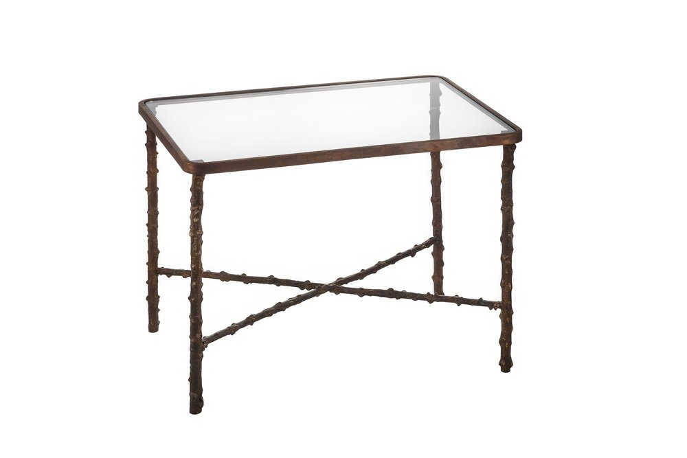 Medium Rectangular Rosehip Stalks Table from Brass Brothers