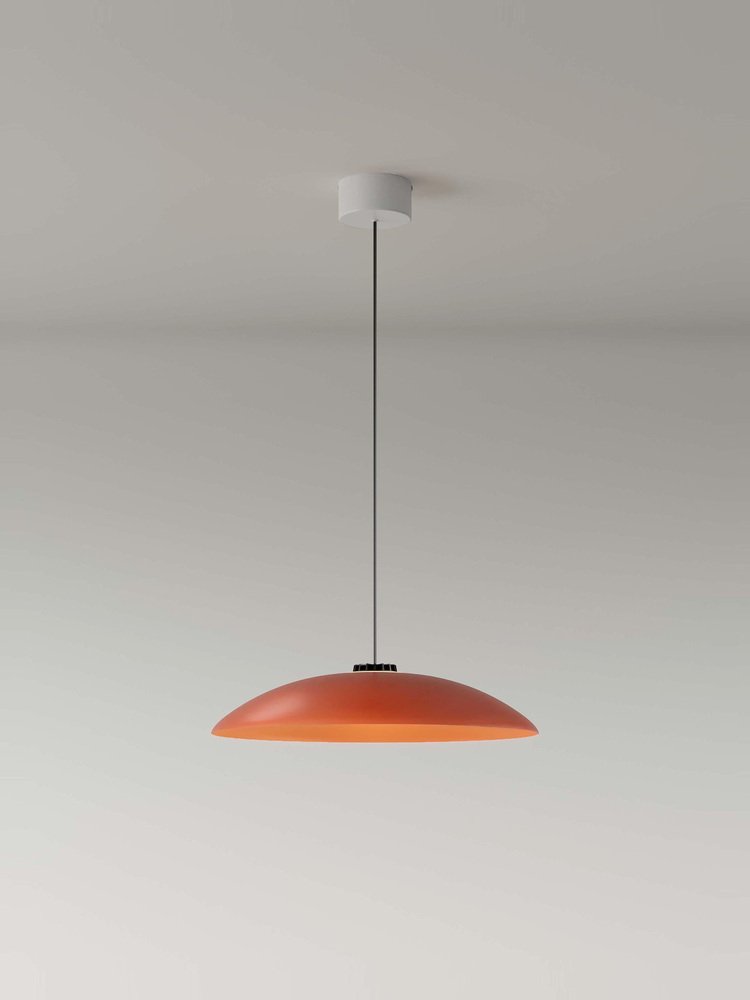 Medium Red Headhat Plate Pendant Lamp by Santa & Cole