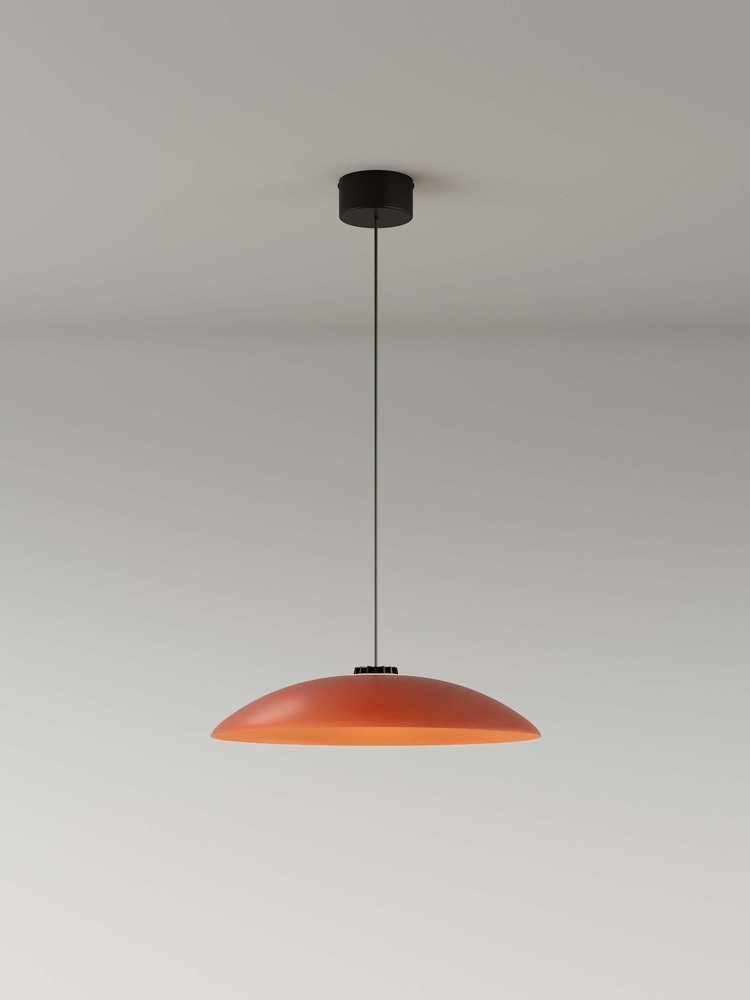 Medium Red Headhat Plate Pendant Lamp by Santa & Cole