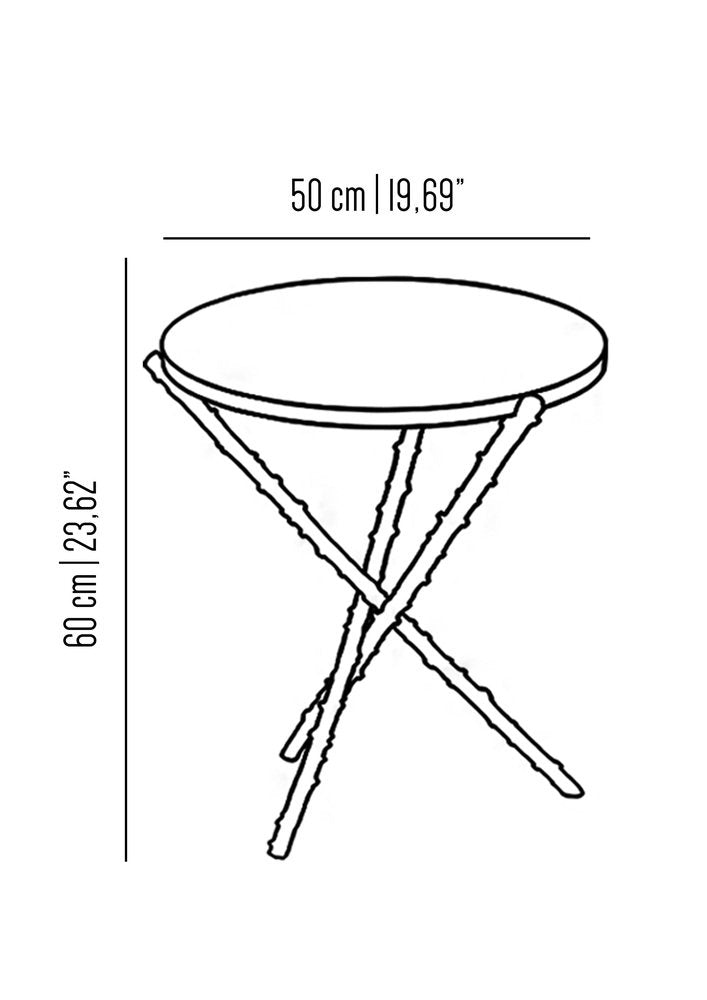 Medium Rosa Canina Rosehip Stalks Table from Brass Brothers