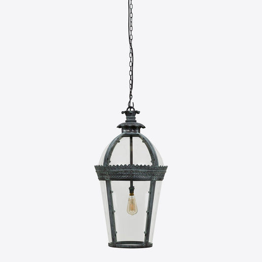 Medium Verdigris Bronze Byron Lantern from Pure White Lines