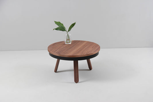 Medium Walnut-Black Batea Coffee Table with Storage by Daniel García Sánchez for Woodendot