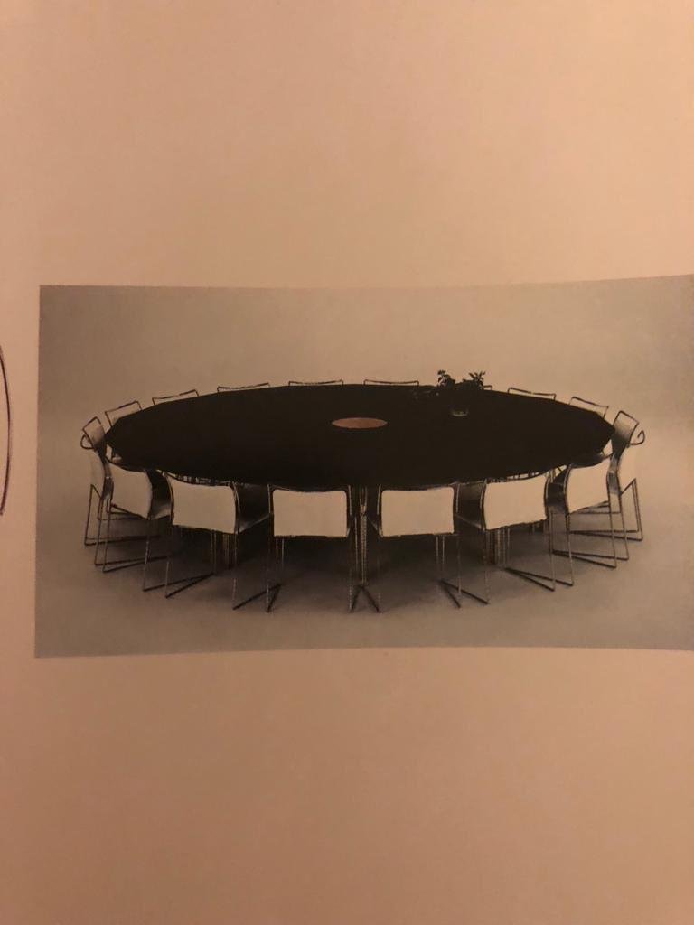 Meeting Table by Bisanzio Hyroyuki Toyoda for Simon Gavina, 1980