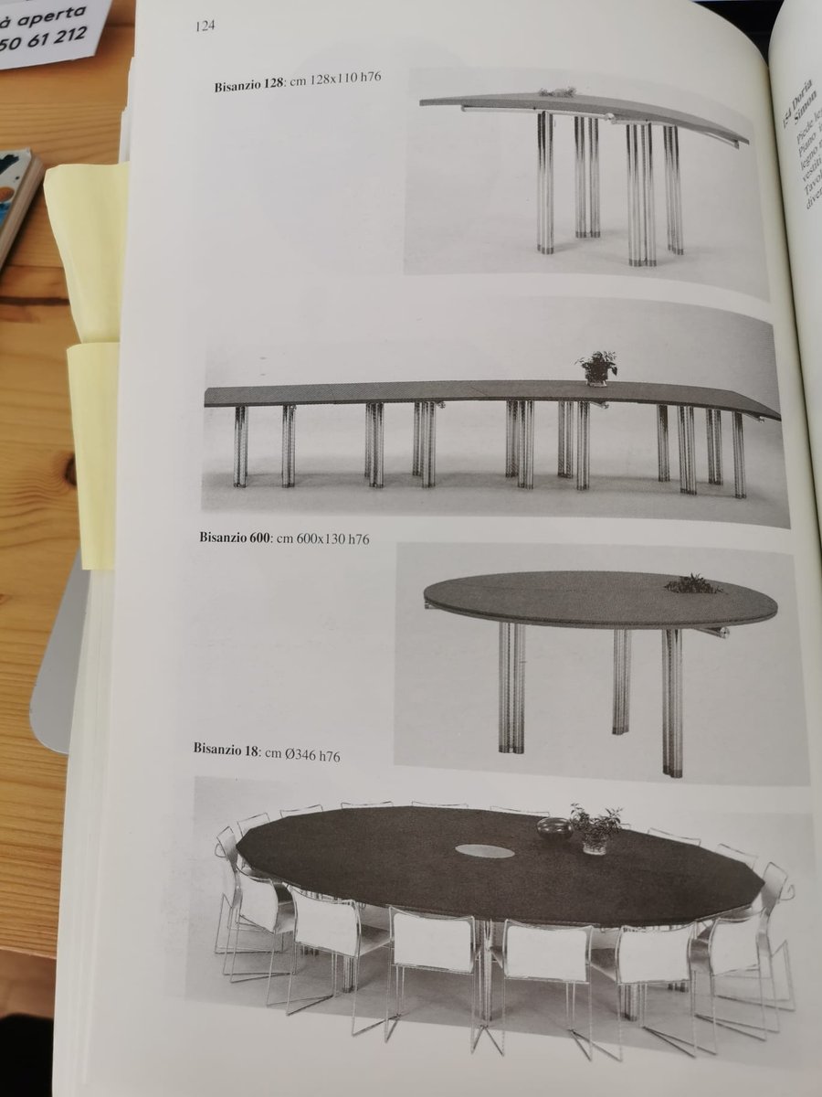 Meeting Table by Bisanzio Hyroyuki Toyoda for Simon Gavina, 1980