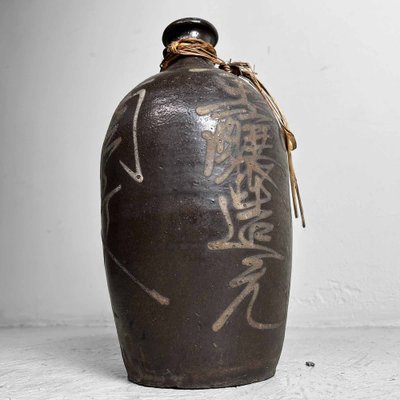 Meiji Earthenware Sake Decanter Tokkuri (Tokuri), Japan., 1890s-DWL-1799425