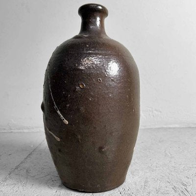 Meiji Earthenware Sake Decanter Tokkuri (Tokuri), Japan, 1890s-DWL-1799424