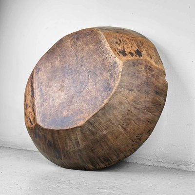 Meiji Era Handcrafted Wooden Dough Bowl, Japan-DWL-1769009