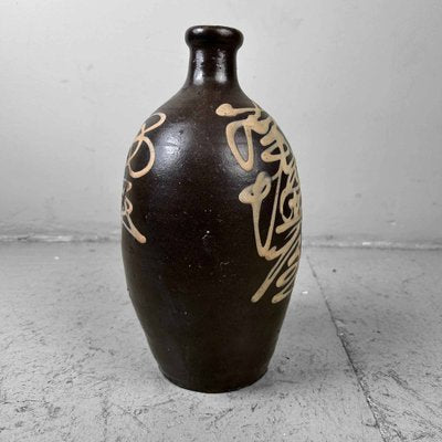 Meiji Period Earthenware Sake Decanter Tokkuri, Japan, 1890s-DWL-1821265