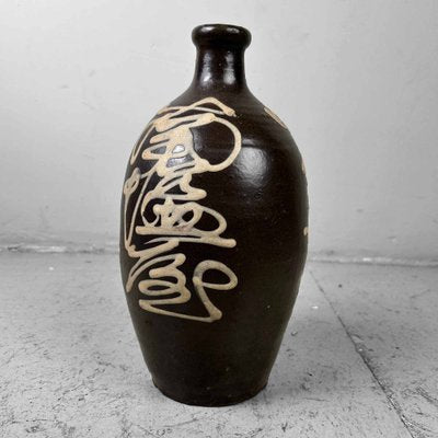 Meiji Period Earthenware Sake Decanter Tokkuri, Japan, 1890s-DWL-1821265