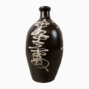 Meiji Period Earthenware Sake Decanter Tokkuri, Japan, 1890s-DWL-1821265