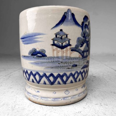 Meiji Period Hand-Painted Japanese Porcelain Hibachi, 1890s-DWL-1700546