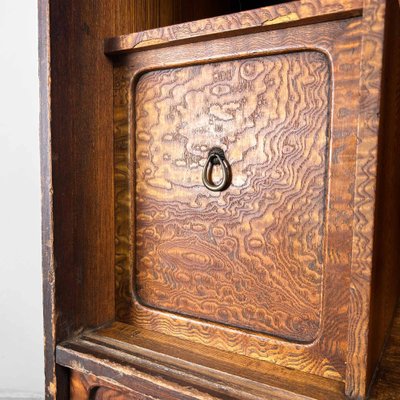 Meiji Period Mulberry Cha Tansu Tea Cabinet, Japan, 1890s-DWL-1760928