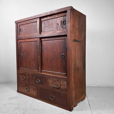 Meiji Period Tansu Storage Cabinet, Japan, 1890s-DWL-1760933