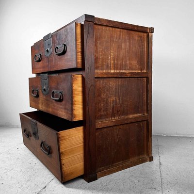 Meiji Tansu Chest of Drawers, Japan, 1890s-DWL-1807068