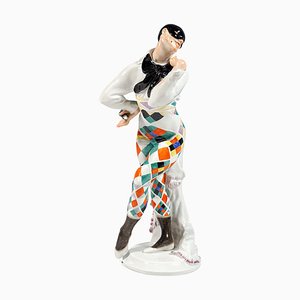 Meissen Figurine Bajazzo, Russian Ballet Carnival, attributed to Paul Scheurich, 20th, 1940s-EMT-1704072