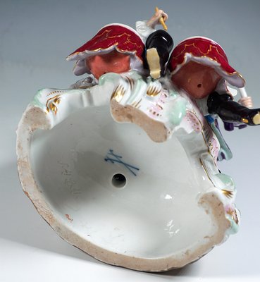 Meissen Genre Love Group with Drum Beater, attributed to f.e. Meyer, Germany 1850-EMT-1704071