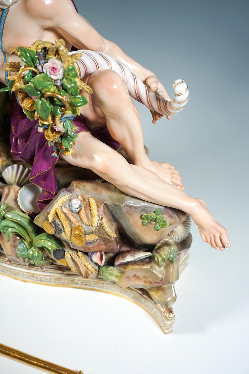 Meissen Group Allegory of the Volga for Catherine Ii of Russia, 1850s