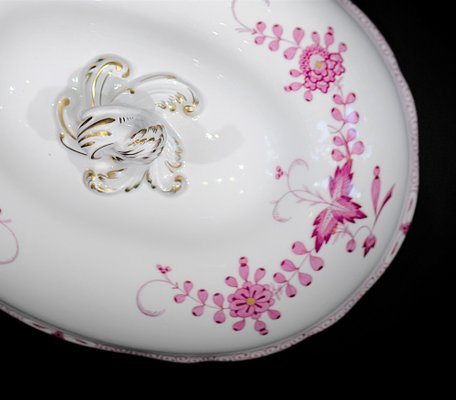 Meissen Indian Purple and Pink Tureen-OZS-1397135