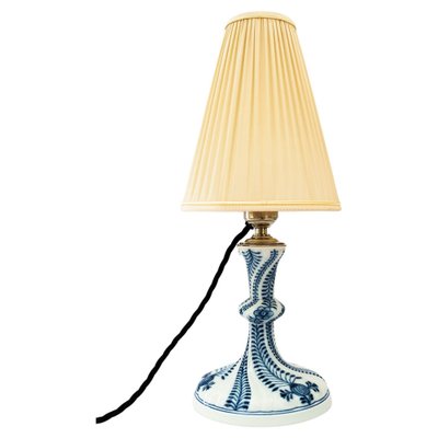 Meissen Porcelain Table Lamp with Fabric Shade, Germany, 1950s-SPD-1784372