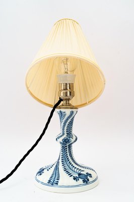 Meissen Porcelain Table Lamp with Fabric Shade, Germany, 1950s-SPD-1784372