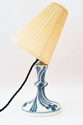 Meissen Porcelain Table Lamp with Fabric Shade, Germany, 1950s-SPD-1784372