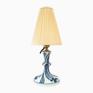 Meissen Porcelain Table Lamp with Fabric Shade, Germany, 1950s-SPD-1784372