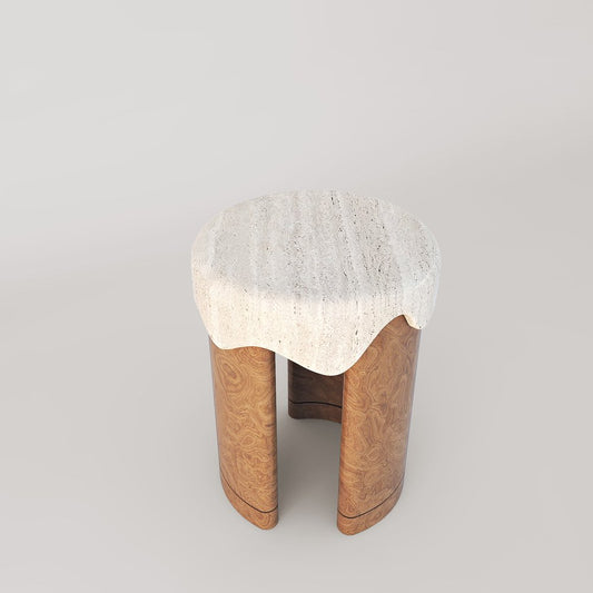 Melt Marble Side Table by Marble Balloon