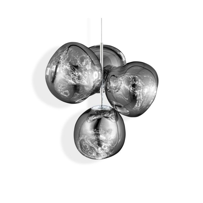 Melt Small Led Polycarbonate Chandelier by Tom Dixon #Chrome