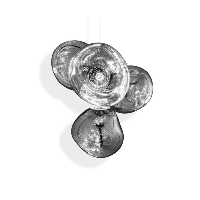 Melt Small Led Polycarbonate Chandelier by Tom Dixon #Chrome