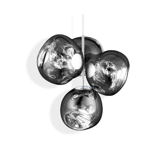 Melt Small Led Polycarbonate Chandelier by Tom Dixon #Chrome