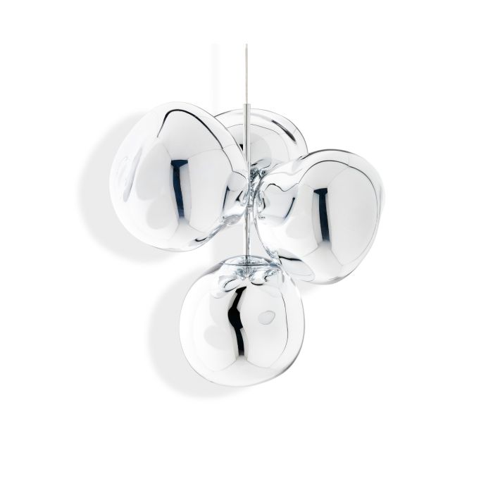 Melt Small Led Polycarbonate Chandelier by Tom Dixon #Chrome