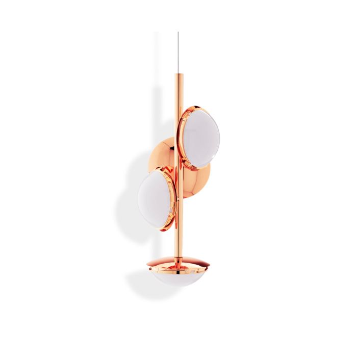 Melt Small Led Polycarbonate Chandelier by Tom Dixon #Copper