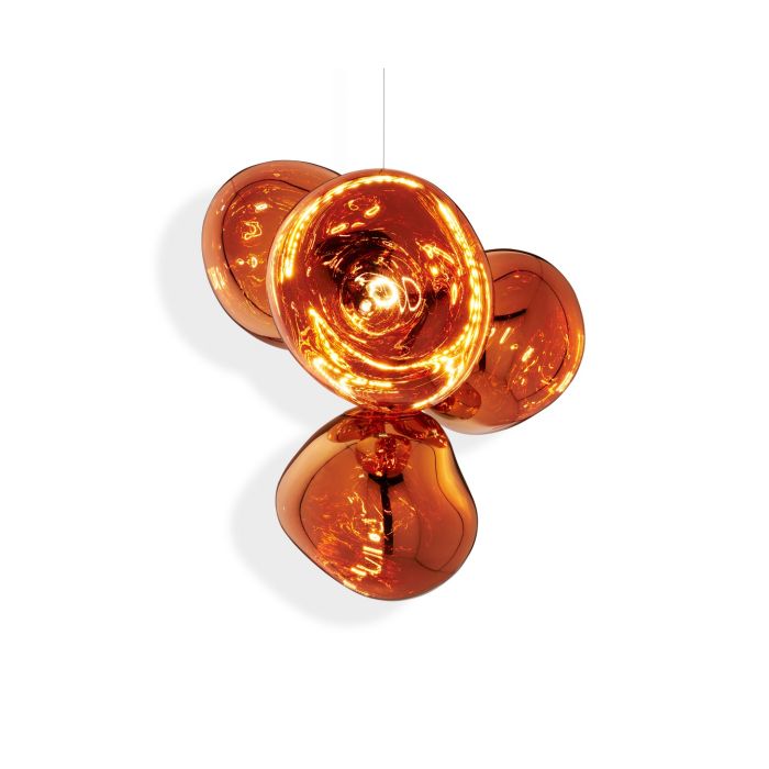 Melt Small Led Polycarbonate Chandelier by Tom Dixon #Copper