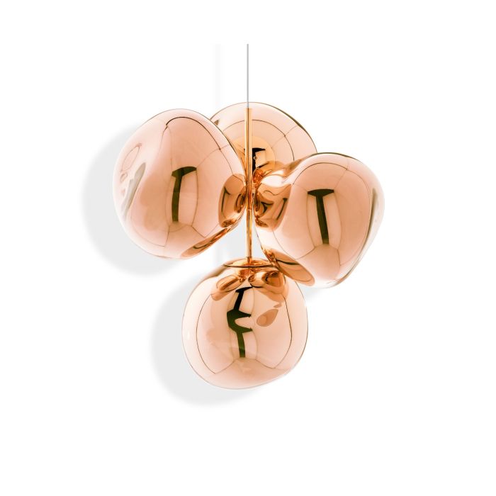 Melt Small Led Polycarbonate Chandelier by Tom Dixon #Copper