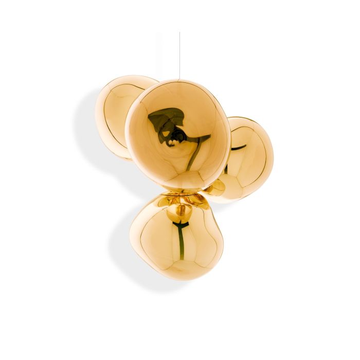 Melt Small Led Polycarbonate Chandelier by Tom Dixon #Gold