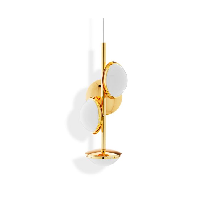 Melt Small Led Polycarbonate Chandelier by Tom Dixon #Gold