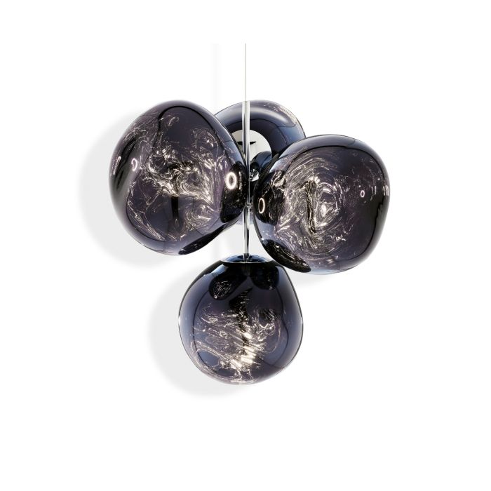 Melt Small Led Polycarbonate Chandelier by Tom Dixon #Smoke