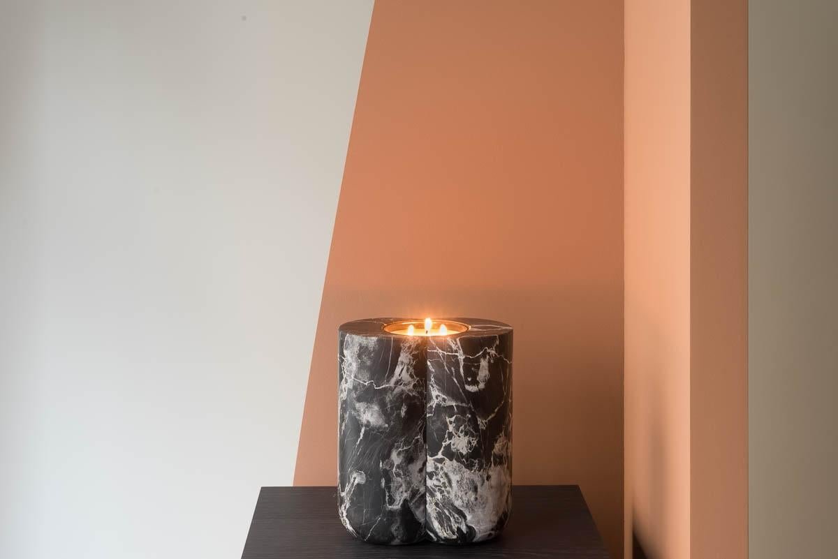 Mensa Portoro Candleholder by Magaux Keller