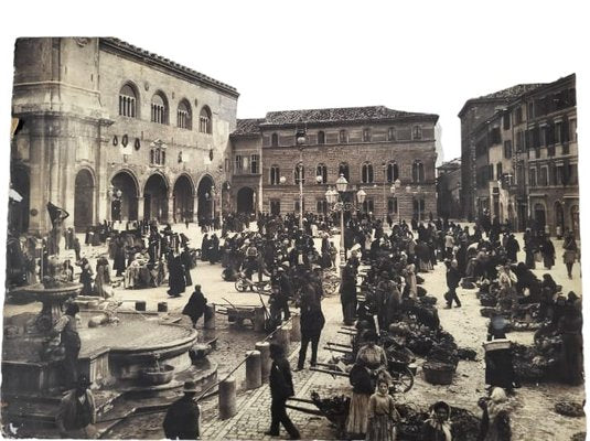 Merchant Square, 1890s, Black and White Photograph-TCS-1780550