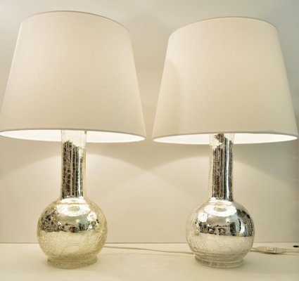 Mercury Glass Table Lamps by Luxus by Uno & Östen Kristiansson, Set of 2-UDU-1589026