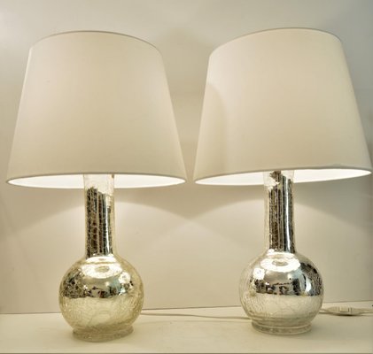 Mercury Glass Table Lamps by Luxus by Uno & Östen Kristiansson, Set of 2-UDU-1589026