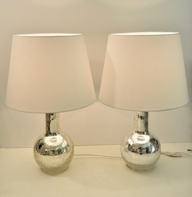 Mercury Glass Table Lamps by Luxus by Uno & Östen Kristiansson, Set of 2-UDU-1589026