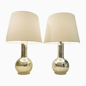 Mercury Glass Table Lamps by Luxus by Uno & Östen Kristiansson, Set of 2-UDU-1589026