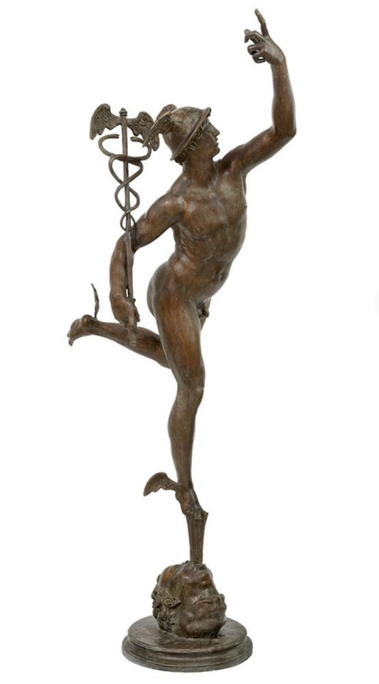 Mercury Sculpture, 20th Century, Bronze