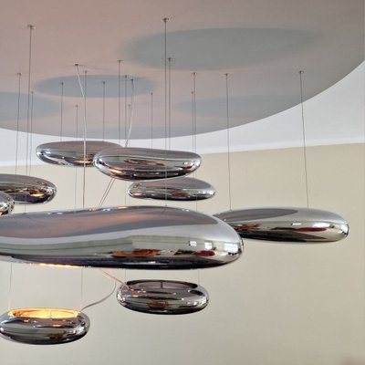 Mercury Xl Pendant Lamp in Chrome by Ross Lovegrove for Artemide-XMR-1319578